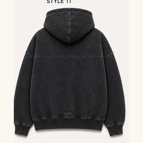 Half Zip Hooded Sweatshirt back