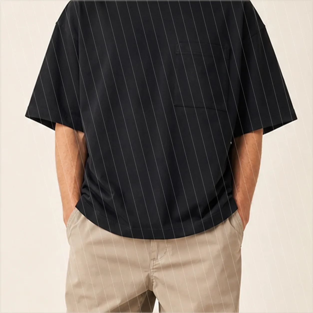 Heavyweight Pocket Tee detail fabric