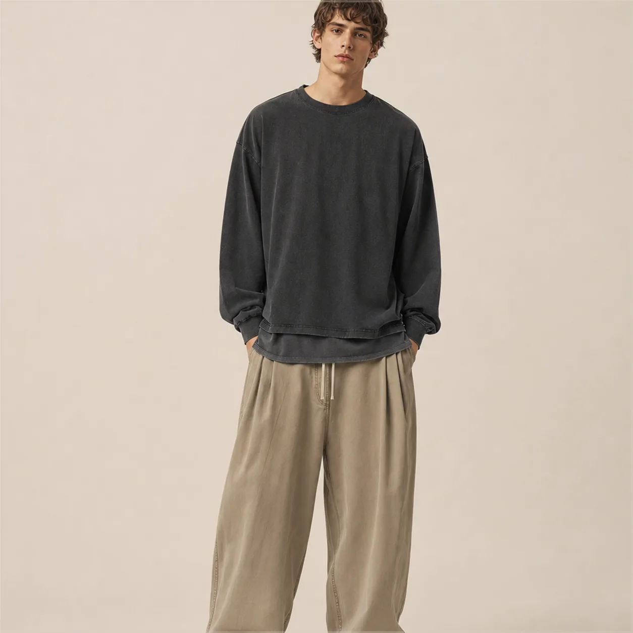 Layered Long Sleeve Tee back