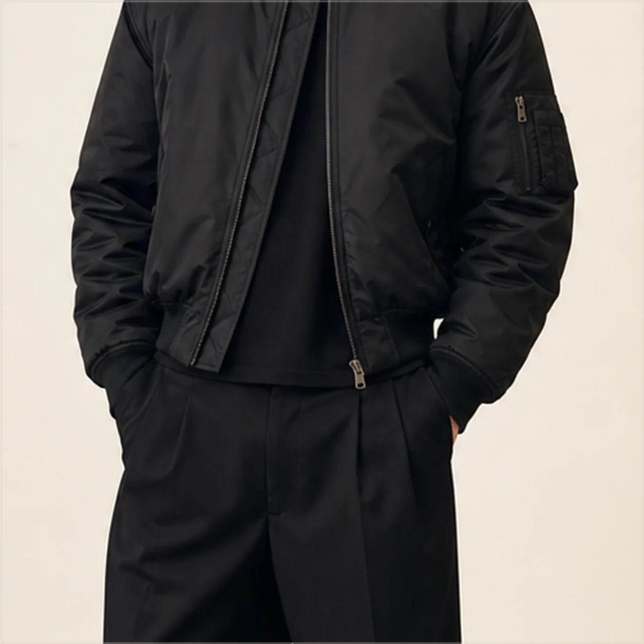 Padded Flight Bomber detail lining