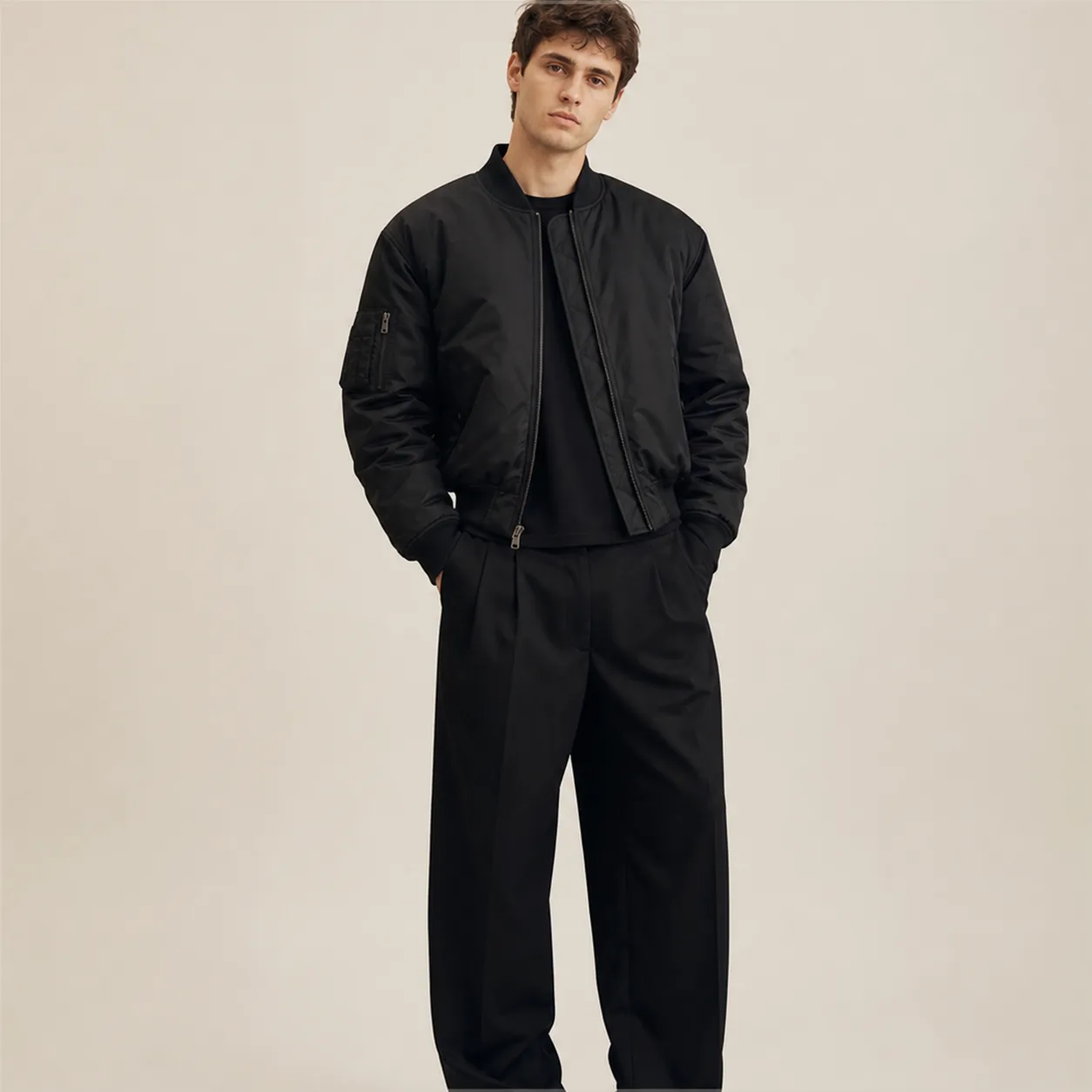 Padded Flight Bomber back
