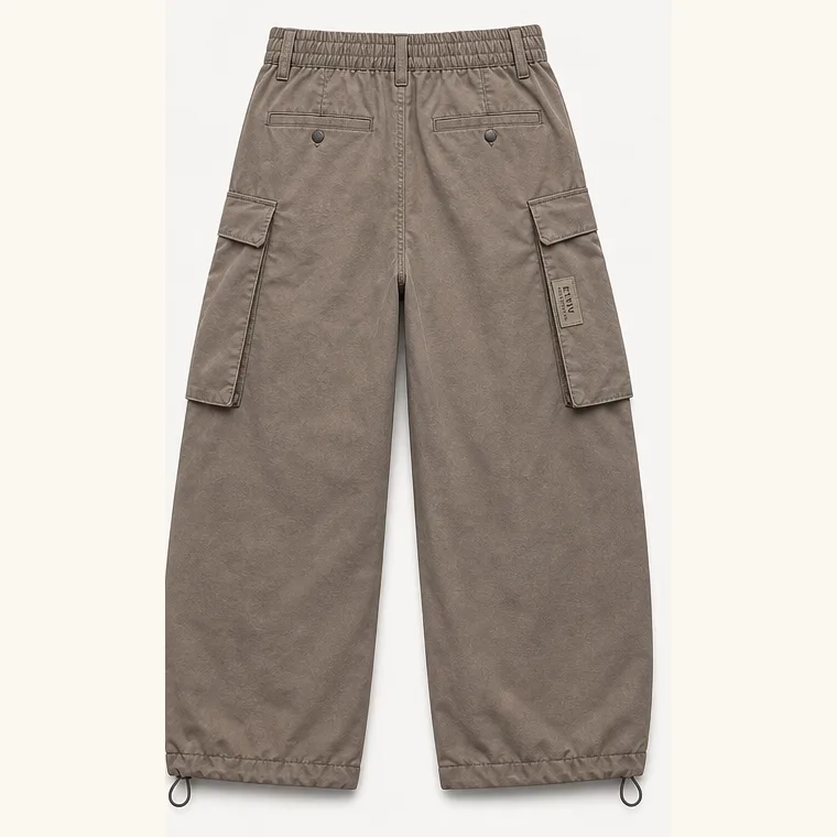 Parachute Cargo Pants back
