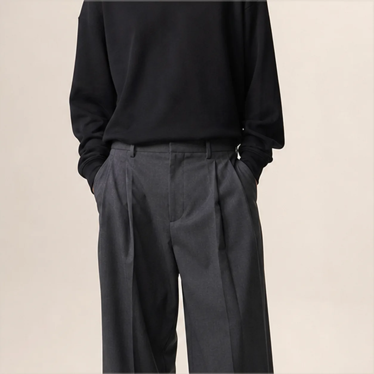 Pleated Wide Leg Trousers detail pleat
