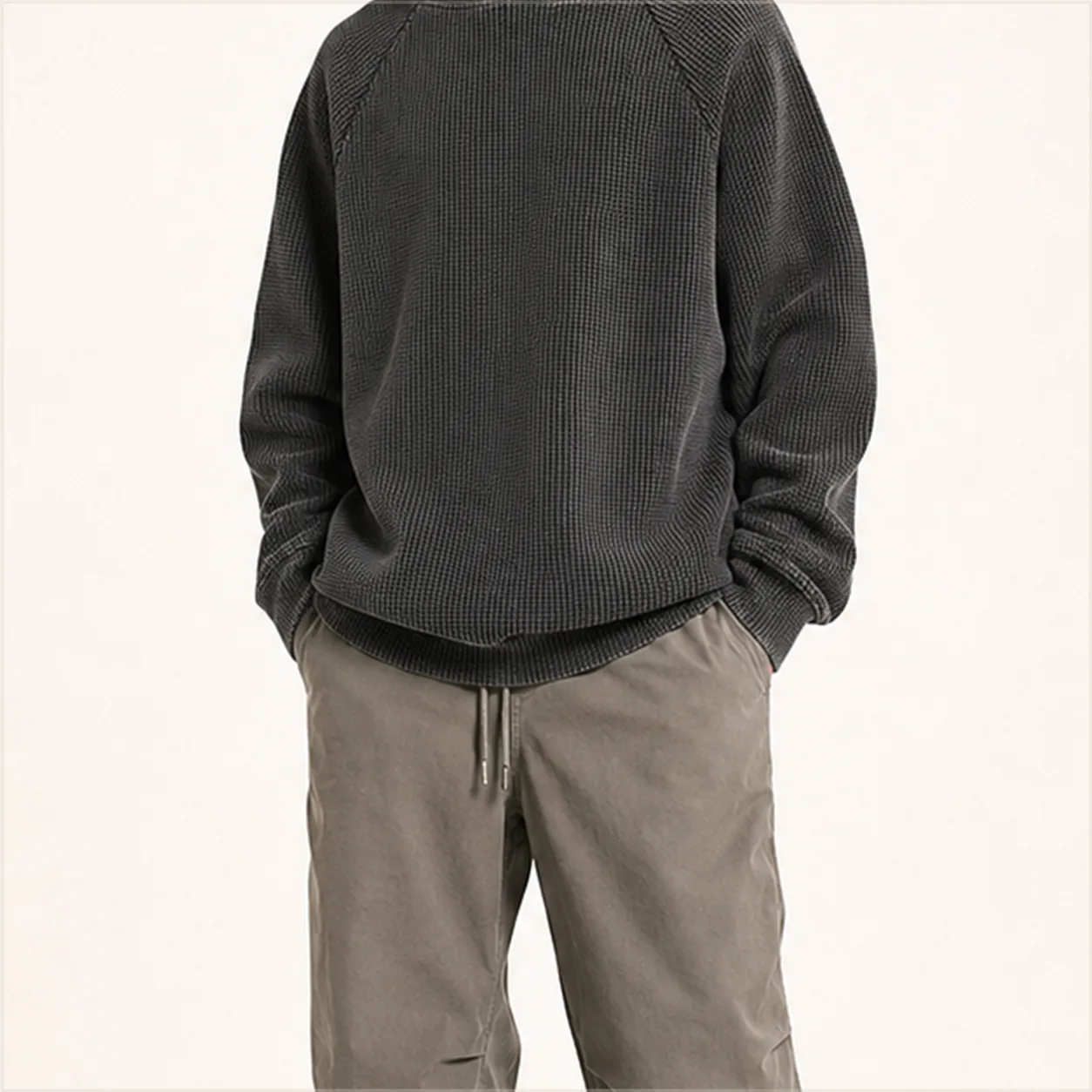 Raglan Thermal Hoodie detail raglan