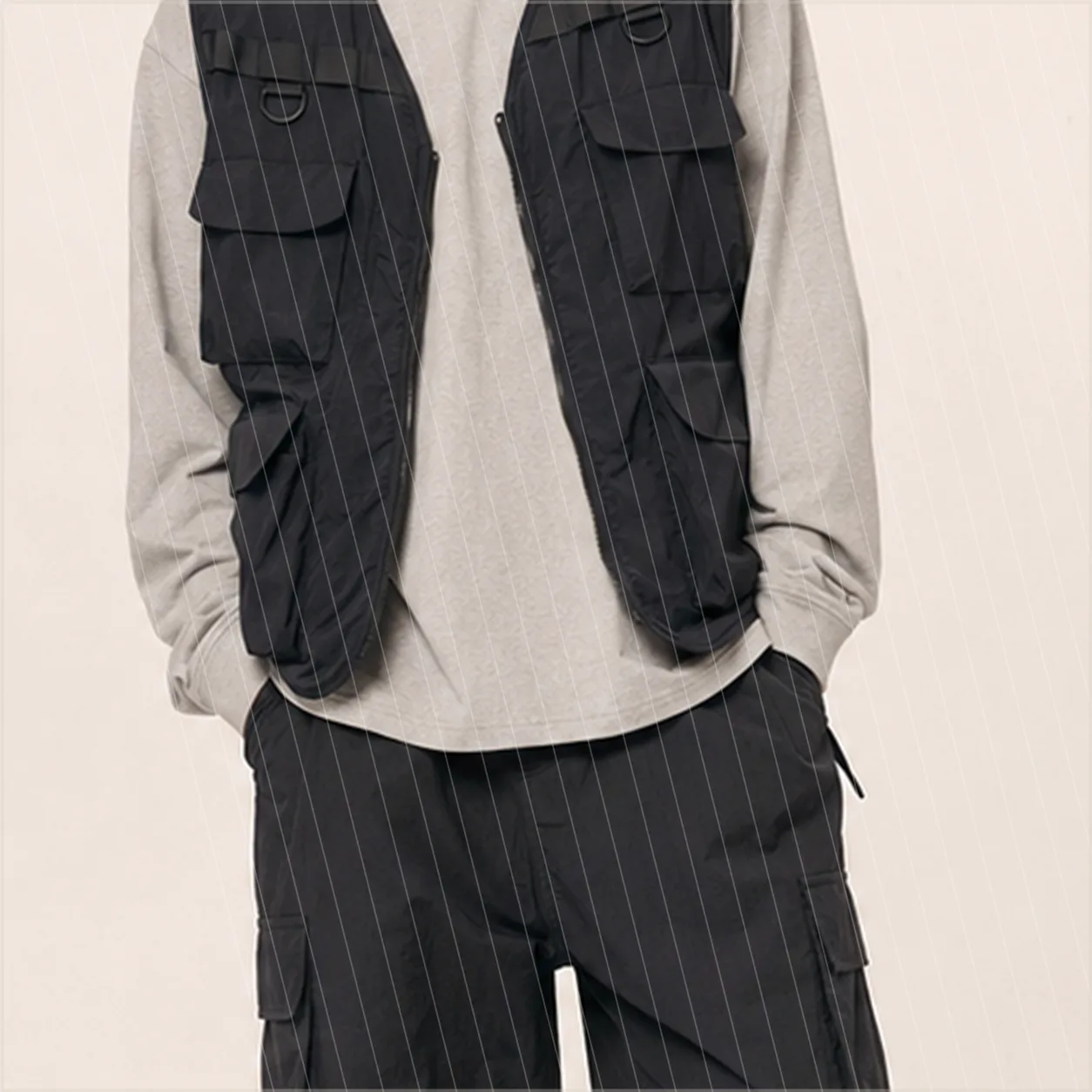 Ripstop Utility Vest detail ripstop