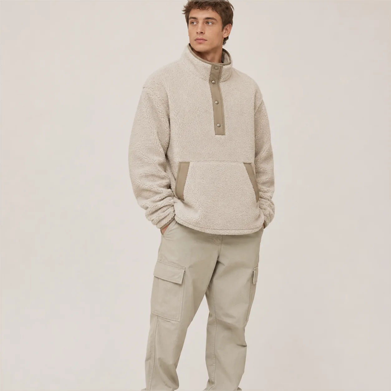 Snap Fleece Pullover back