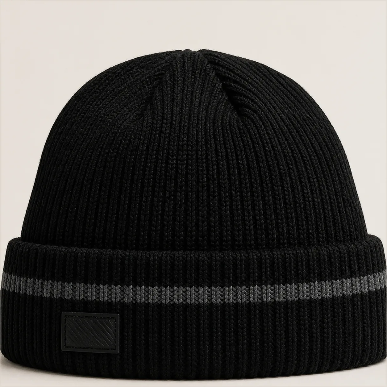 Striped Knit Beanie back