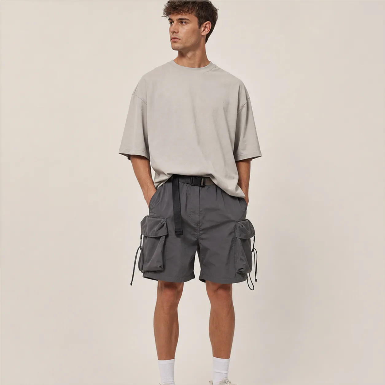 Tech Cargo Shorts back