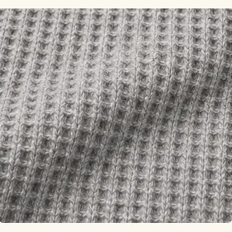 Waffle Zip Hoodie detail texture