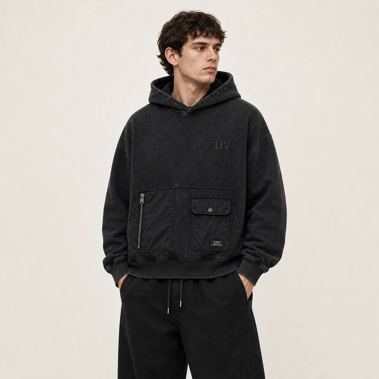 Workwear Pocket Hoodie model